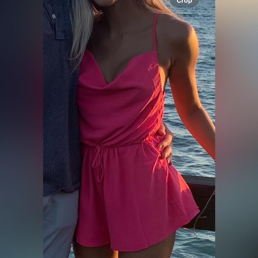 Superdown (Revolve) Hot Pink Romper - image 1